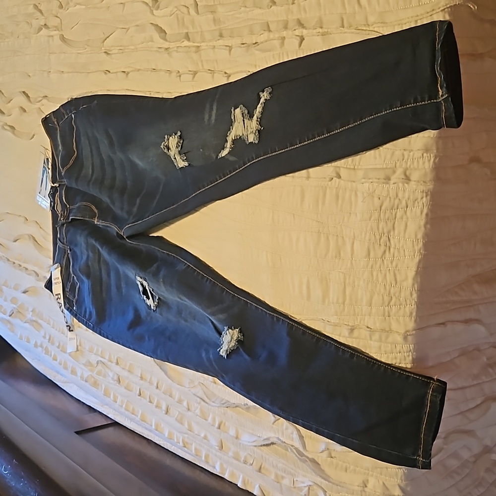 Size 22 Blue Savvy super stretch dark denim skinny jeans.